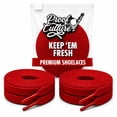 thumbnail image 1 of Proof Culture | Flat Red Cotton Shoe Laces for Jordan 1-8 & Air Force – 45" (114 cm), 1 of 8