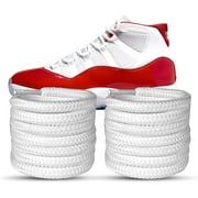 Proof Culture | Compatible with Jordan 11 | White Round Shoe Laces - 60" (152 cm)