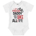 thumbnail image 1 of Proof Daddy Doesn't Bike All Time Romper Boys or Girls Infant Baby Brisco Brands 12M, 1 of 6