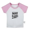 thumbnail image 1 of I'm Proof That My Daddy Does Not Shot Blanks Funny T shirt For Baby, Newborn Babies T-shirts, Infant Tops, 0-24M Kids Graphic Tees Clothing (Short Pink Raglan T-shirt, 0-6 Months), 1 of 4