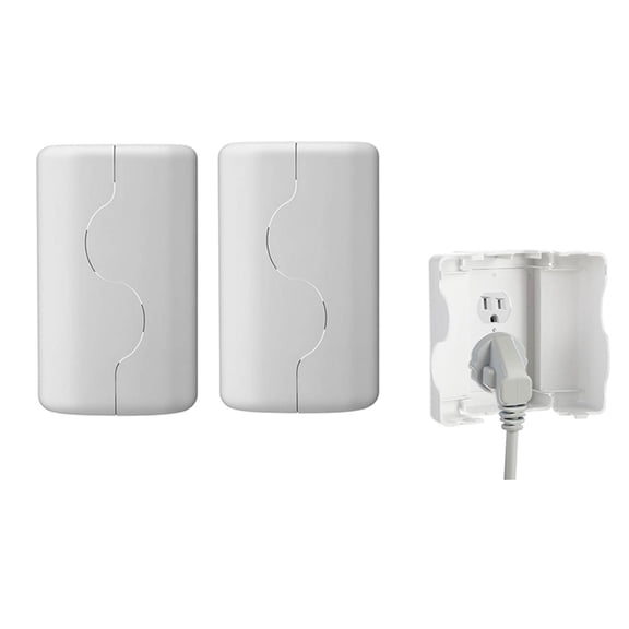 Proof Outlet Cover, Double Lock System, Duplex & Decorator Electrical Outlet Plates, Indoor Wall Outlet Covers Box 2pcs