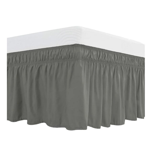 Proof Ruffles Wraparound Bed Skirt Cat Hair Bedding Sheets for Short
