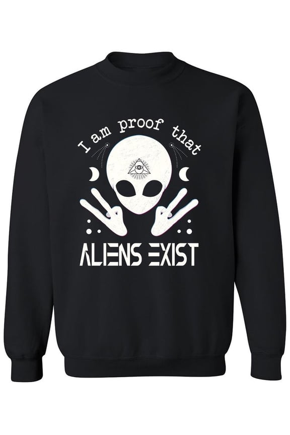 Proof That Alien Exist Sweatshirt Men -Image by Shutterstock, Male Medium
