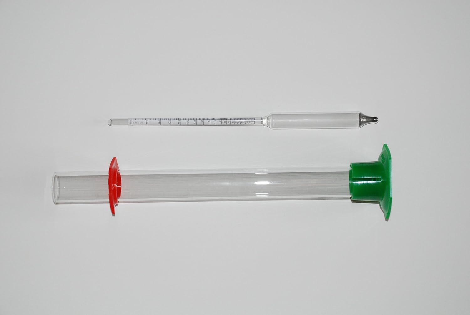 Proof & Tralle Hydrometer With 14" Glass Test Jar