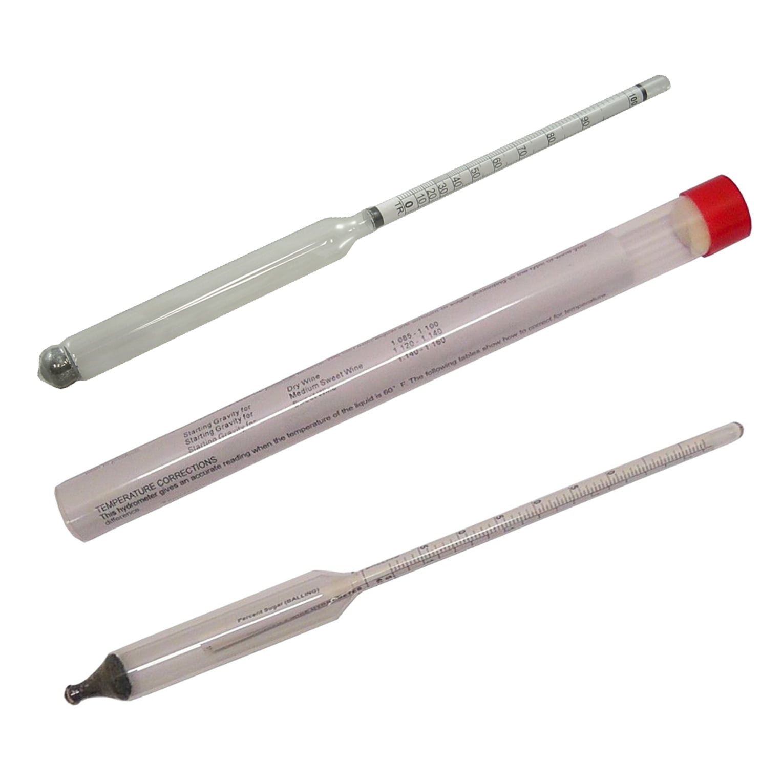 Proof & Tralle + Triple Scale 2 Hydrometer Combo Essential Homebrew