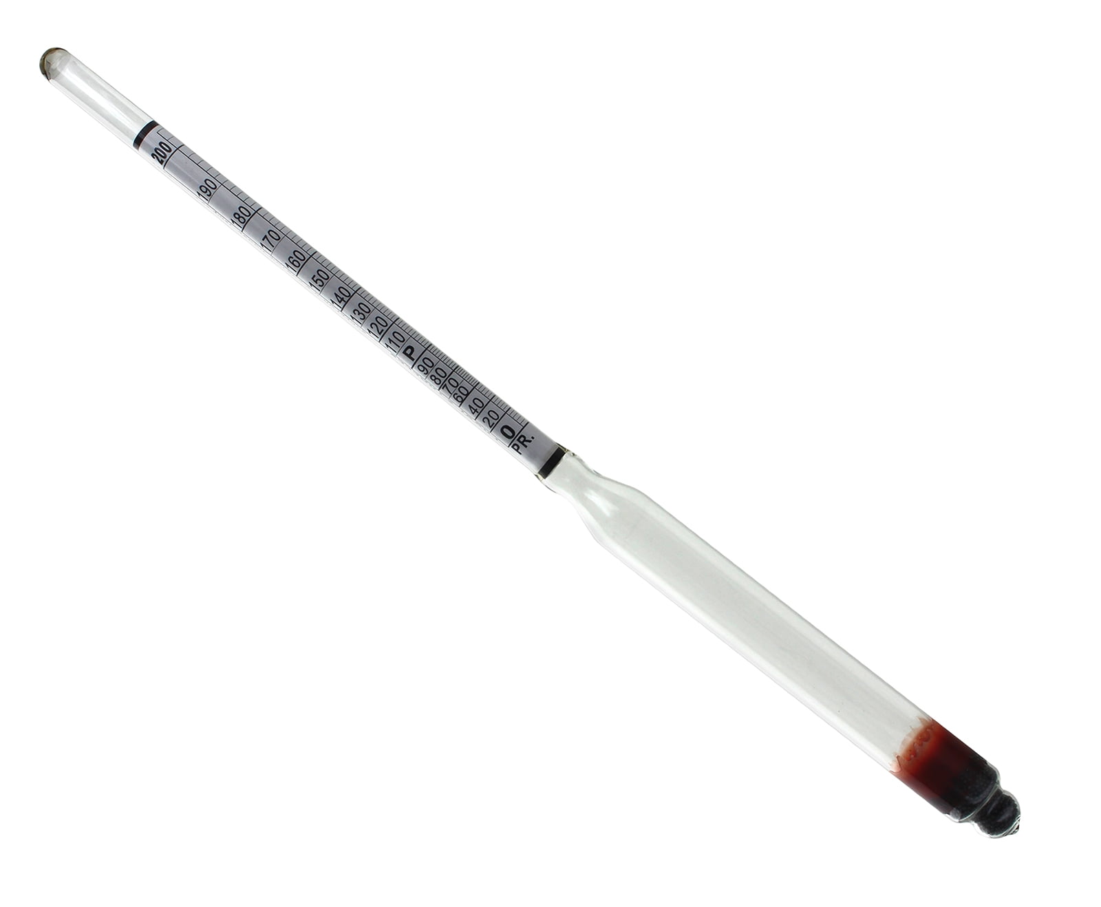 HYDROMETER - ALCOHOL, 0 - 200 PROOF  and Tralle by Bellwether
