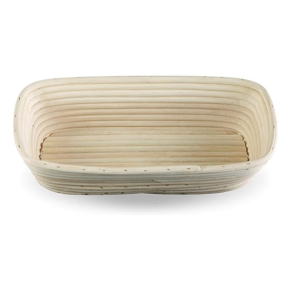 Proofing Basket, Brotform Bread Rising and Serving Basket, Rectangle, 12-Inch by 5.5-Inch