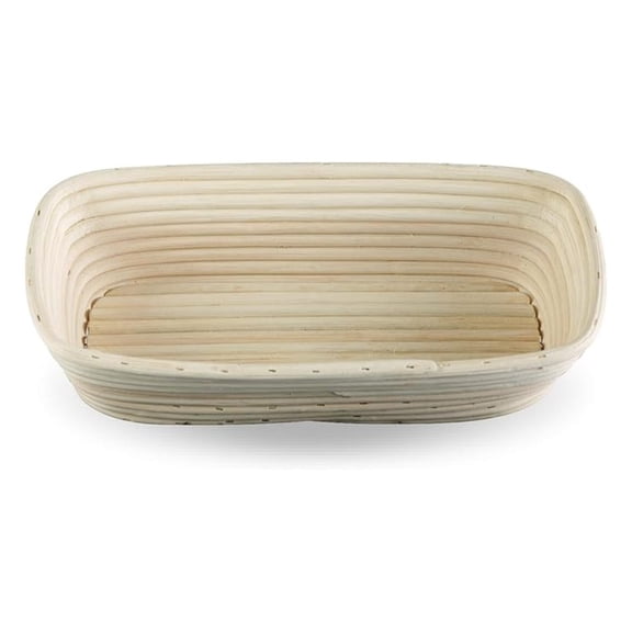 Proofing Basket, Brotform Bread Rising and Serving Basket, Rectangle, 12-Inch by 5.5-Inch