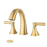 Proox 8" Widespread Bathroom SpotShield Basin Faucet w/ Drain Assembly Brushed Gold Brushed
