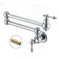 thumbnail image 1 of Proox  Pot Filler Faucet Wallmount Commercial Kitchen Folding Faucet Chrome/Clear Chrome Finish, 1 of 5