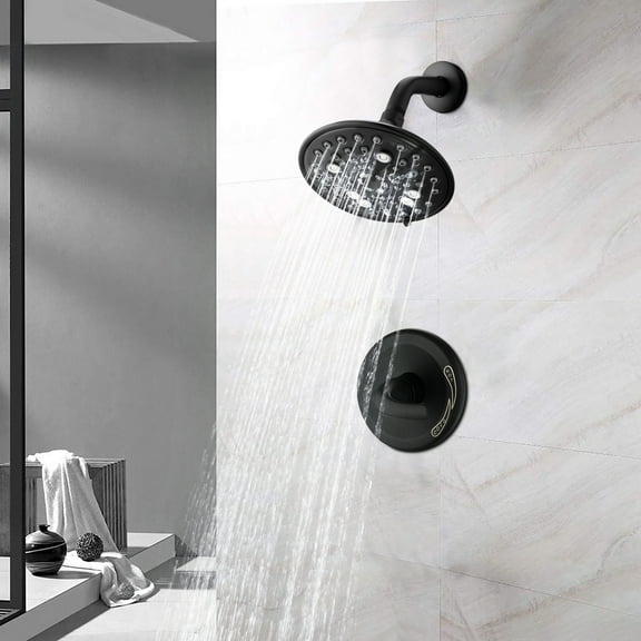 Proox Single Handle 5-functions Shower Head Set (Valve Included)