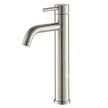 Proox Single Handle Vessel Bathroom Sink Faucet ORB single Tape Brushed Nickel Brushed