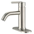 thumbnail image 1 of Proox  Single Lever Handle Bathroom Single Hole Basin Stainless Steel Faucet Brushed Nickel Brushed, 1 of 5