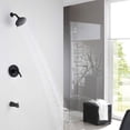 thumbnail image 1 of Proox Tub Spout and Shower Kit, Single Handle 5-Spray Patterns Shower Head Set (Valve Included), 1 of 6