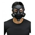 thumbnail image 1 of Gas Mask - Black - Plastic - Faux Respirator - Costume Accessory - Adult Teen, 1 of 5