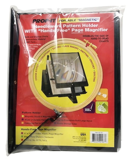 Prop-It Hands-Free Pattern Holder With Page Magnifier