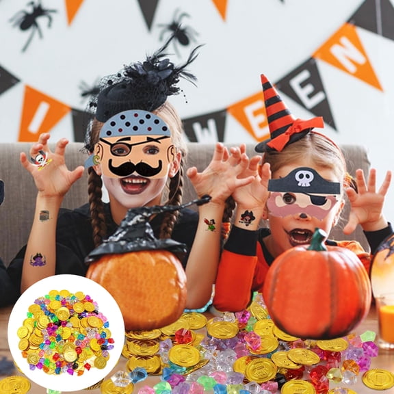 Prop Kit Gold Buried Gems Jewelry Playset with 0+0 Gems for Party Decorations and Interactive Game Piece Pack by Super Z Props & 1