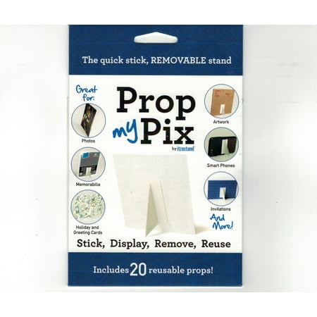 Prop My Pix™: Reusable, Self-Stick Easel Back