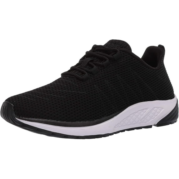 Propét Women's Tour Knit Sneaker, Black, 7 Wide