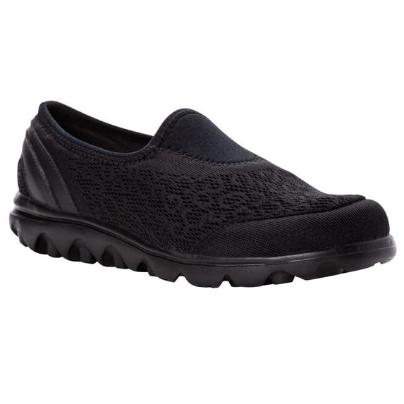 Propét Women's TravelActiv Slip-on Sneaker ALL BLACK