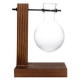 thumbnail image 1 of Propagation Station Glass Terrarium Planter Flower Pot With Retro Solid Wooden Stand For Home Kitchen Indoor Garden Wedding Desktop Patio Planters Wall Hanging Planters Planters Pots Tree Pot Indoor, 1 of 3