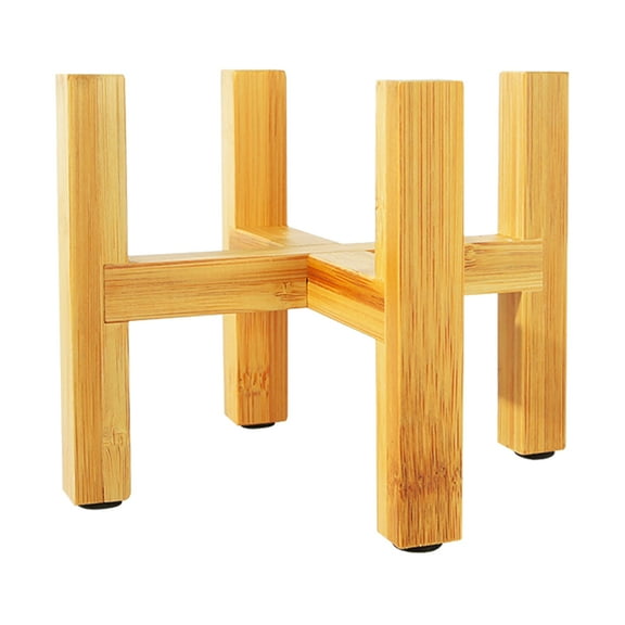 FELTECHELECTR Wooden Potted Plant Stand Khaki 1Pcs 5.62X5.62X4.32in