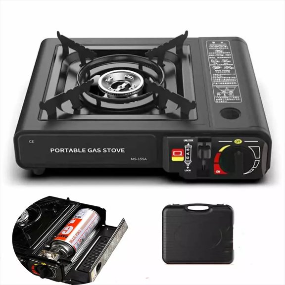 Propane&Butane Camping Stove Windproof Fire Dual Fuel Brass Cooking Burner 3500W