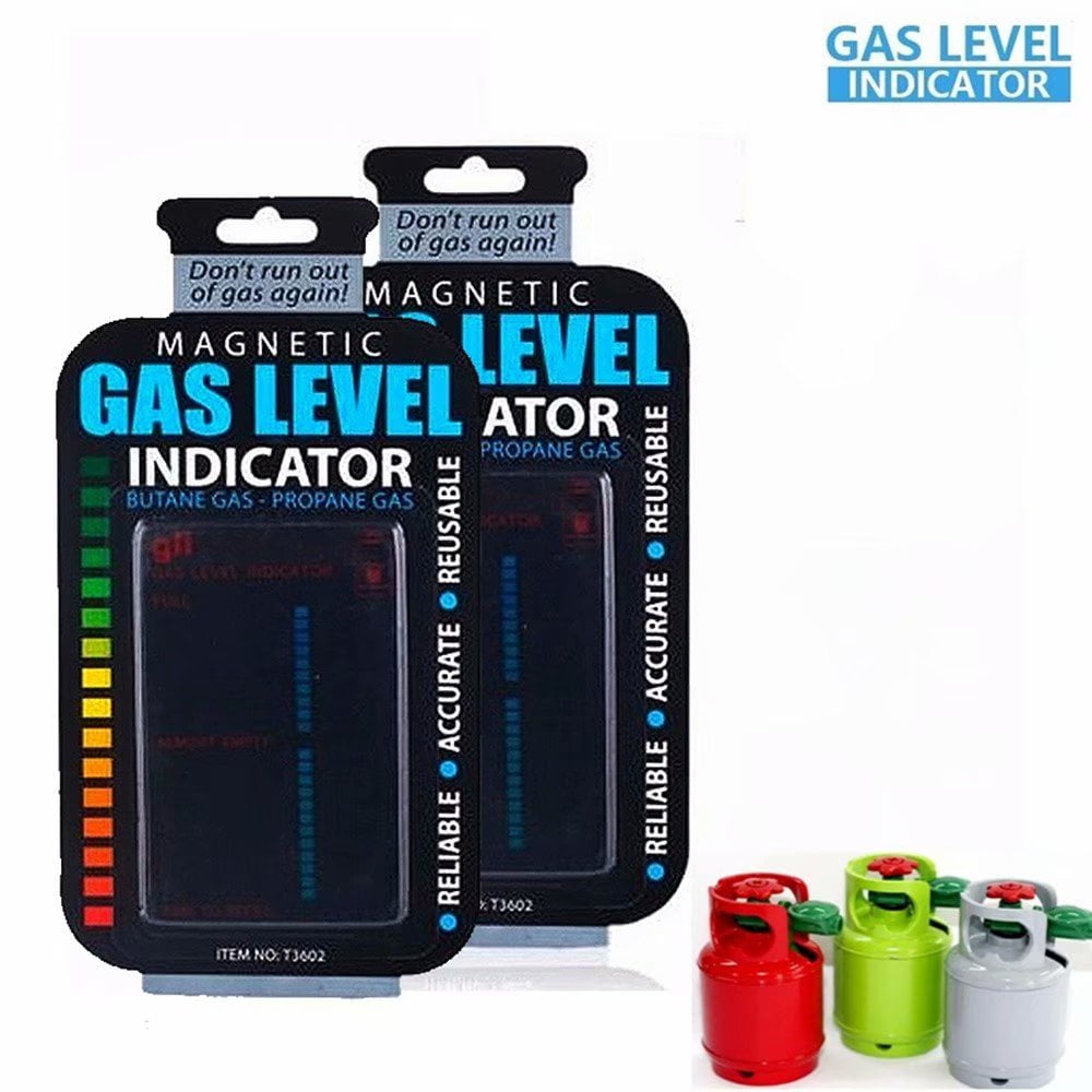 2-Pack Magnetic Gas Tank Level Indicator Practical Propane Butane