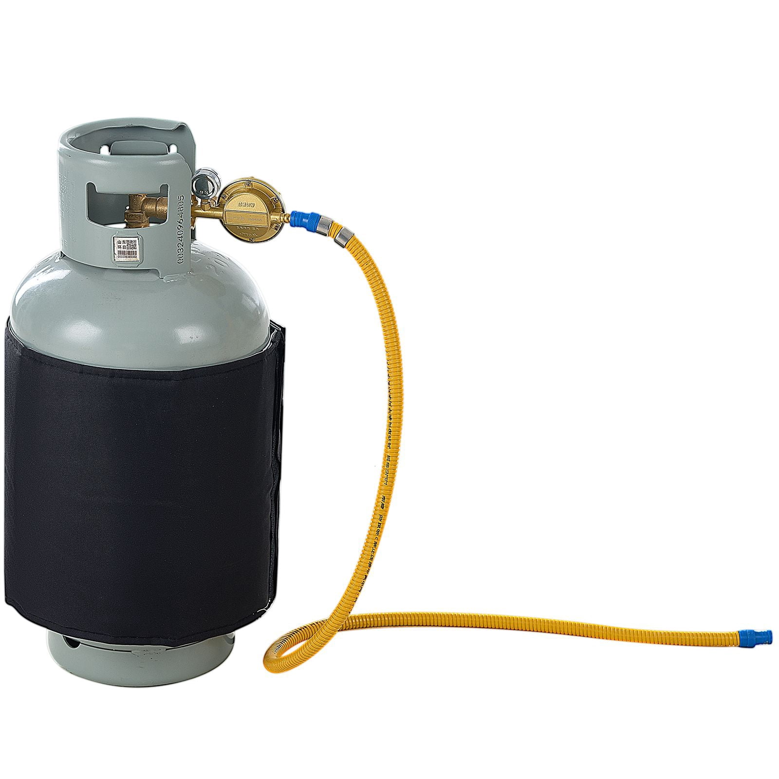 Propane Cylinder Heating Blanket 5-Layer Design Full-Wrap 90°F Constant Temperature Adjustable Controller for 20-40lb Gas Cylinders Outdoor Winter