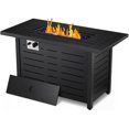 Propane Fire Pit Table, Outdoors Gas Fire Pit Table, 50,000 BTU Auto
