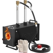 Propane Forge Kit Double Burner Square Mini Gas Forge with Base for Knife Making Blacksmithing Farrier
