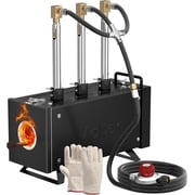 Propane Forge Kit Three Burner Square Mini Gas Forge with Base for Knife Making Blacksmithing Farrier