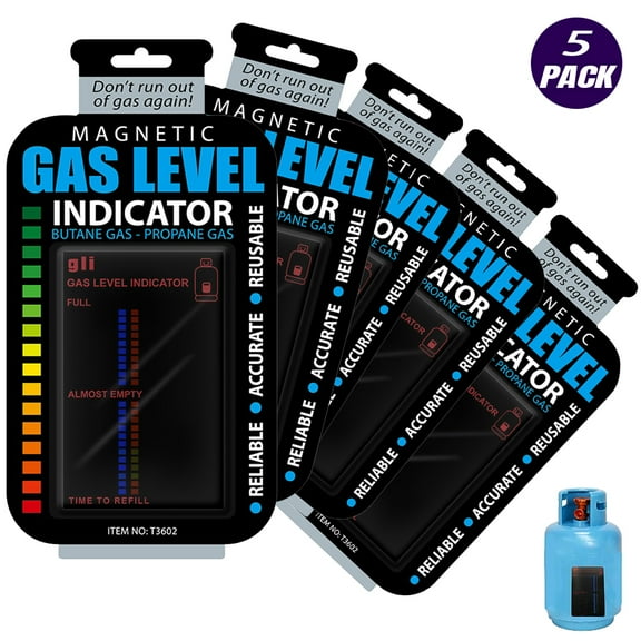 Propane Fuel Level Indicators - Magnetic & Reusable (Set of 4)
