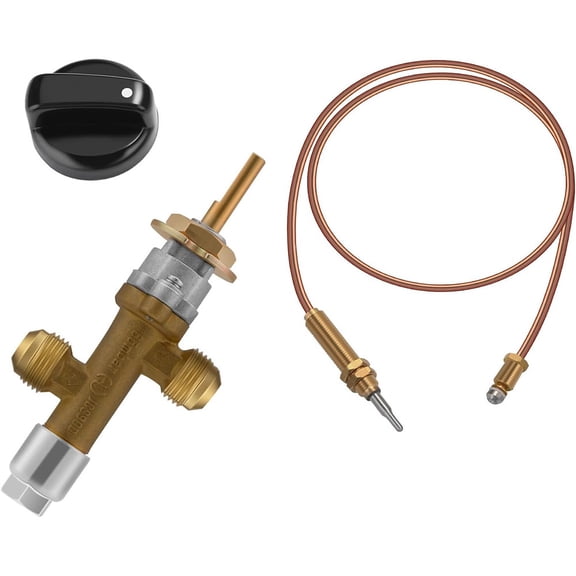 Propane Gas Fire Pit Control Valve Failure Device Gas Heater Valve with Thermocouple and Knob