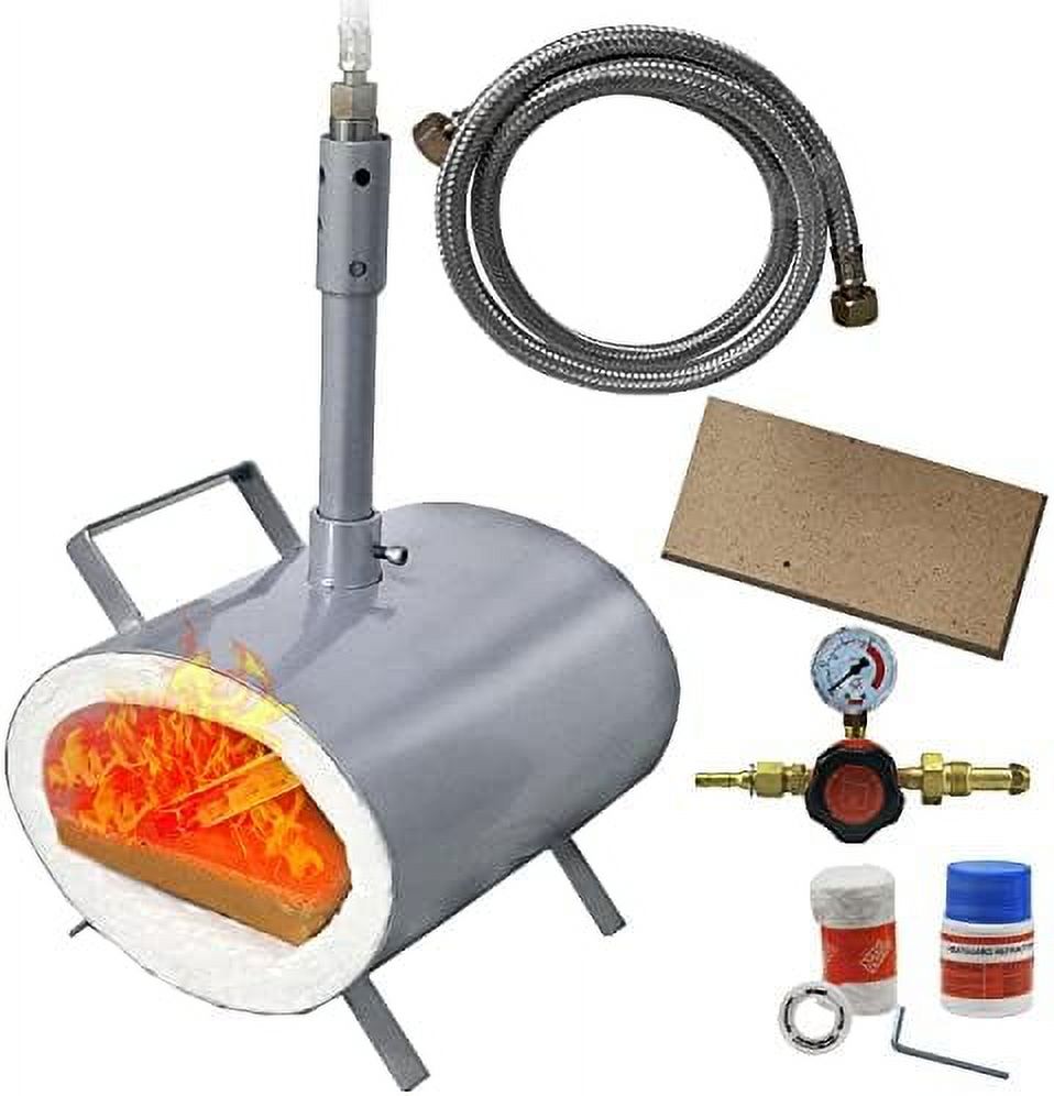 Propane Gas Single Burner Portable Blacksmithing Kit For