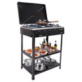 Propane Gas Grill,5 Burner Propane Burner,Auto Ignition Portable with
