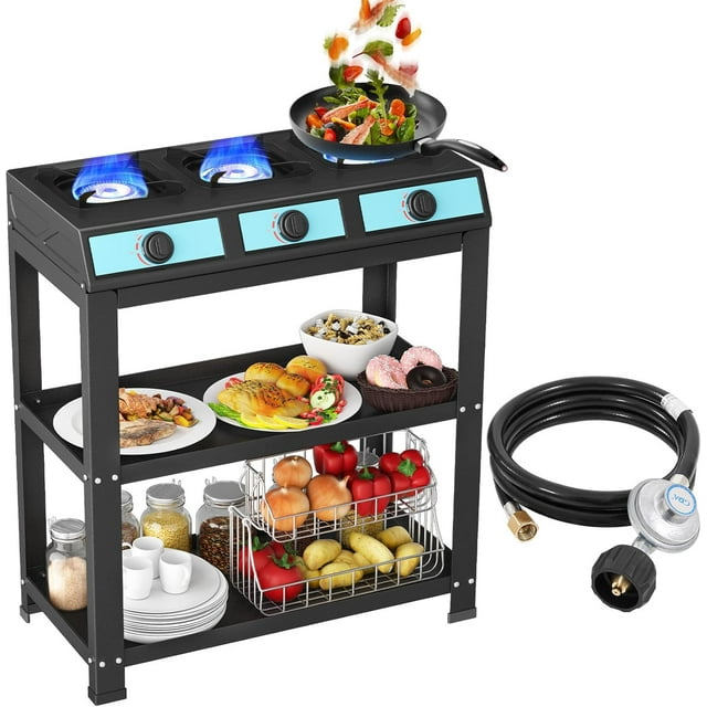 Propane Gas Stove40000BTU Portable Gas Stove, with Removable Leg,Auto