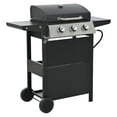 Propane Grill 3 Burner Barbecue Grill Stainless Steel Gas Grill with