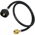 Propane Hose Adapter, Connects 1lb BBQ to 20lb Gas Tanks, for Portable