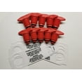 thumbnail image 1 of Propane (LP) Tank/Cylinder Valve Safety Plugs, POL with inside, left hand threads ; 10 Pack Red, **Made In USA**, 1 of 7