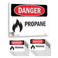thumbnail image 1 of Propane OSHA Danger Vinyl Decal Label 18 Inch x 12 Inch - 10 Pack, 1 of 6