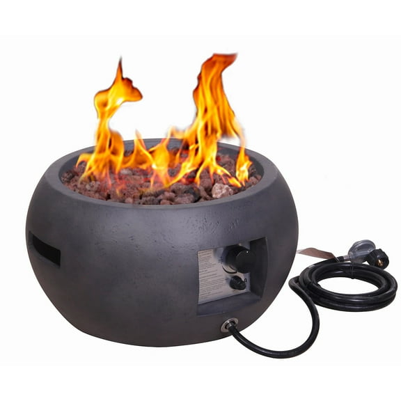 Propane Outdoor Fire Pit Low Profile Rain Cover Fire Table Portable Smokeless Fireplace Patio Parties Heat-resistant Campfire Table
