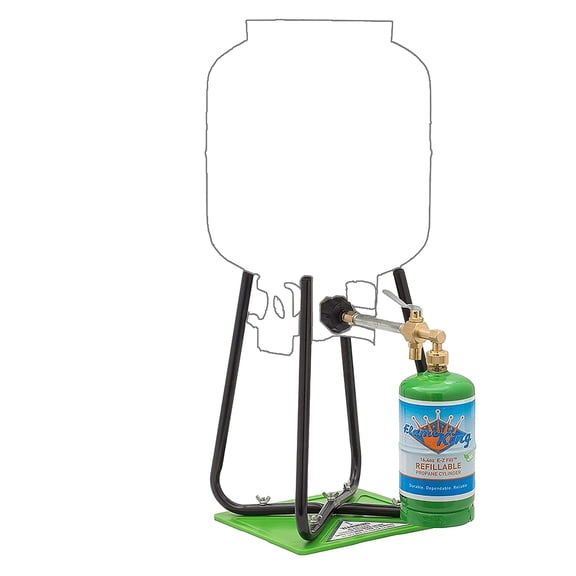 Propane Cylinder Refill Stand, Propane Refill Holder for 1LB Refillable Cylinders, Removable Refill Stand for 5-20lb Propane Tank, Portable for Outdoor Camping