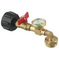 Propane Refill Adapter W/Gauge & Control Valve Fill 1 Lb Bottles From