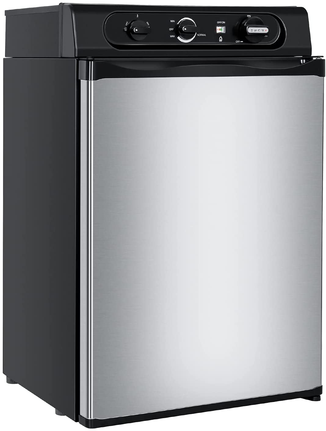 3.5 CU.FT AC DC & GAS Silent Built-in Absorption RV Refrigerator with Freezer Right Hinge Reversible Door