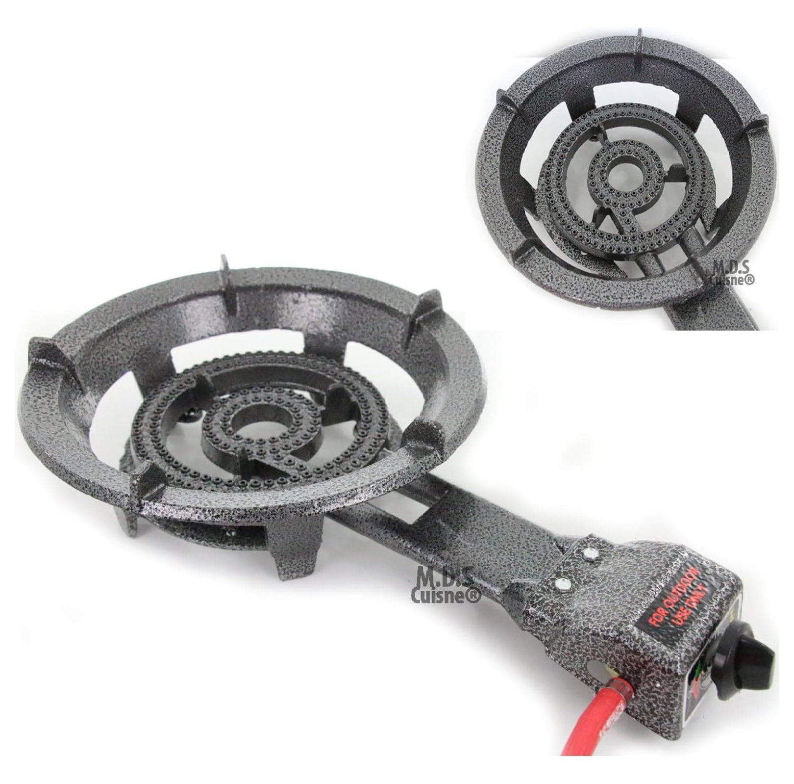 Propane Single Big Large Gas Burner Portable Stove Camping BBQ with Hose & Regulator