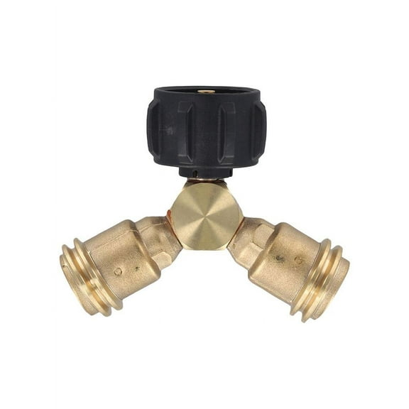 Propane Splitter, Propane Tank Y Splitter Adapter with Valves