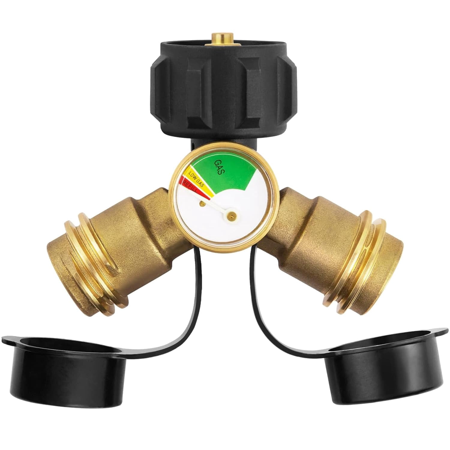 Propane Splitter with Gauge, Propane Tank Splitter 2 Way for 5-20LB ...