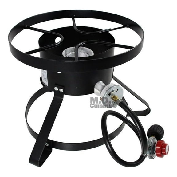 Propane Stove High Pressure Burner - Outdoor Camping Gas Cooker w/ Regulator & Hose