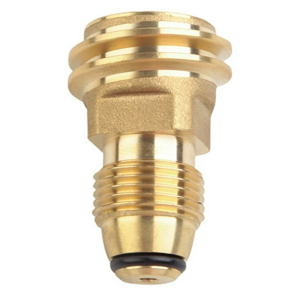 Propane Tank Adapter POL to QCC1 Converter Brass Fitting for LP Gas Grill Regulator Outdoor Camping Stove BBQ Heater Equipment
